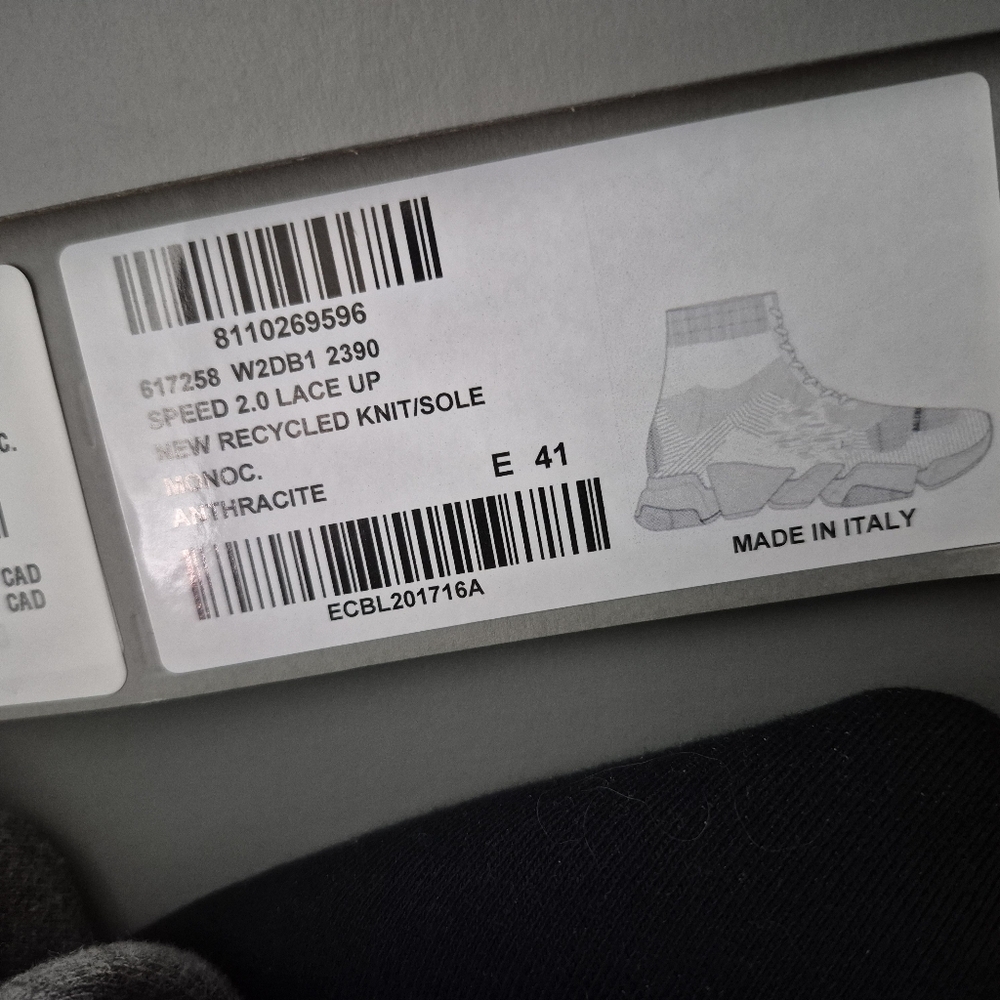 BALENCIAGA authentic Speed 2.0 Lace Up Sneakers